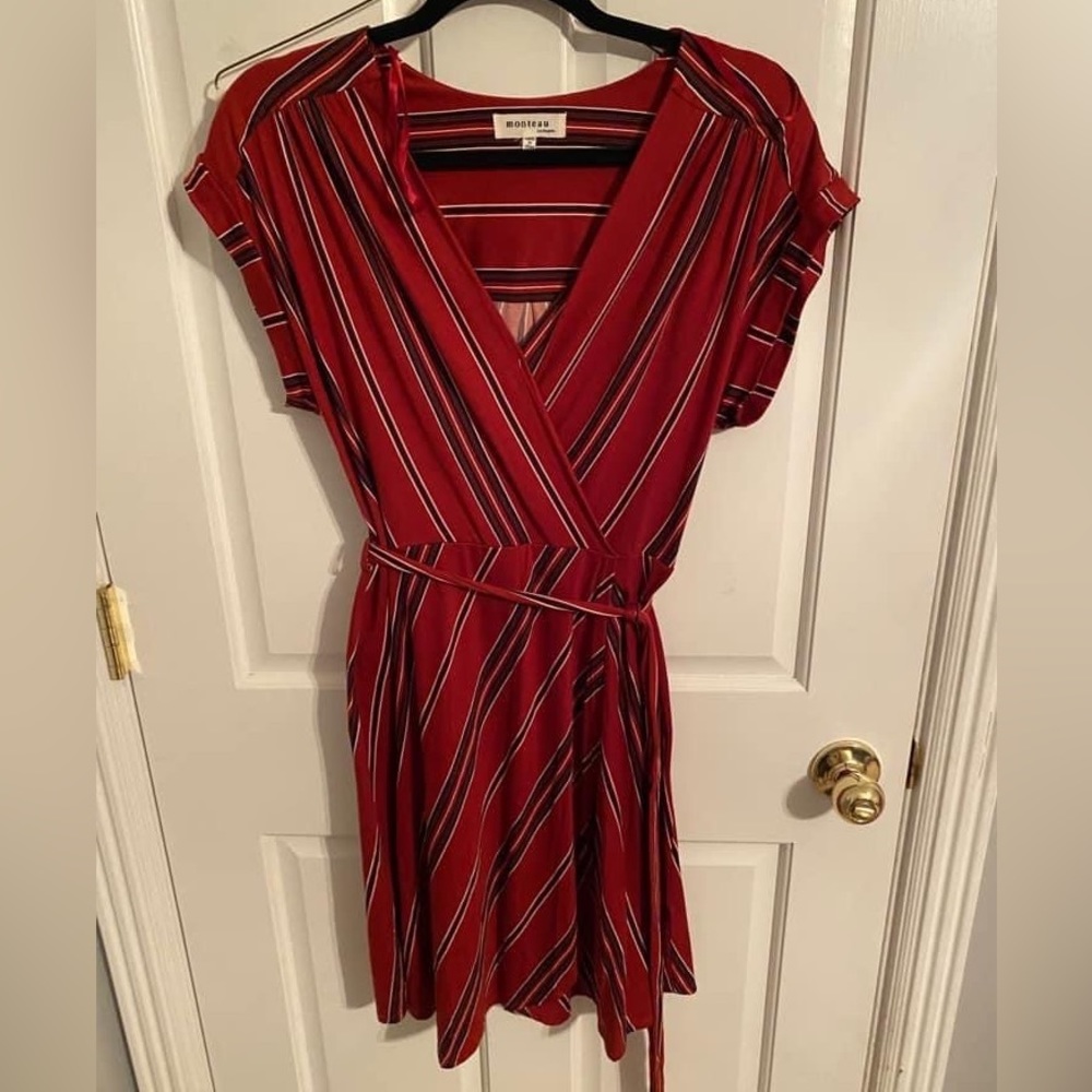 Soft, wrap mini dress